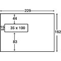Konvolutt SOBER C5 mappe SKD 162x229 mm vindu nr 16.
